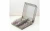 VISTING CARD HOLDER STAND ACRYLIC SHEET VISITING CARD BOX DOUBLE ROW WITH ALPHABATICAL DISPLAY 8.25x9.5x3 INCH